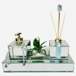 Kit Banheiro Com Porta Sabonete Líquido E Aromatizador Paris